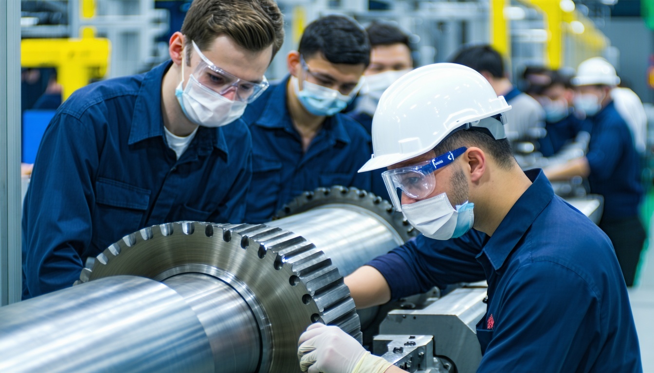 entreprise manufacturière et employés