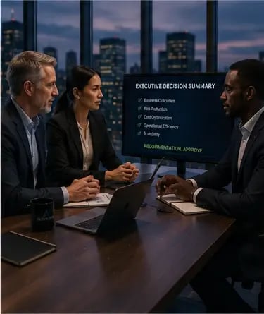 IT leaders approving a Citrix-funded professional services project with Altanora